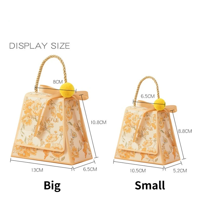 Paperboard Flower Wedding Gift Bag 10pcs