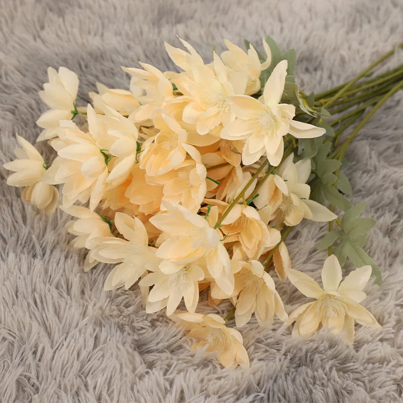 New 60cm Flame Flow Blue Orange Red Champagne White Large Silk Flowers.