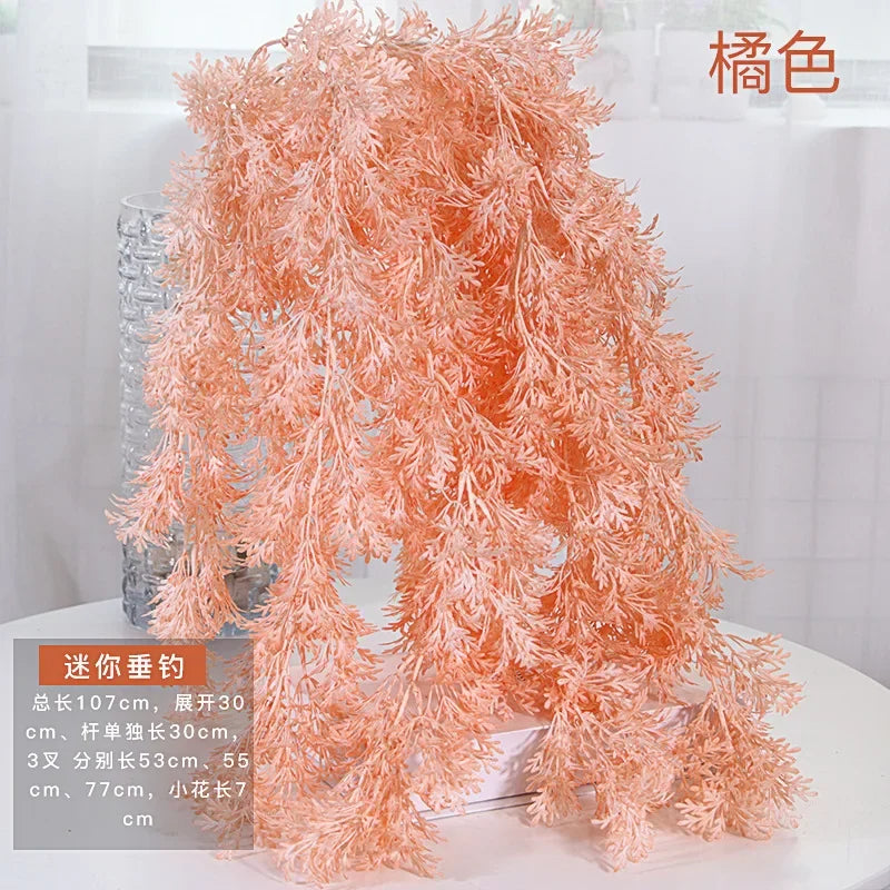 Pine Artificial Fog Flower Rime Grass Wedding Flower Material 105cm
