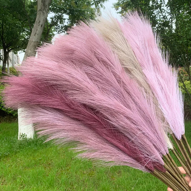 Artificial Pampas Grass Dried Reed Flowers 5pcs 100cm