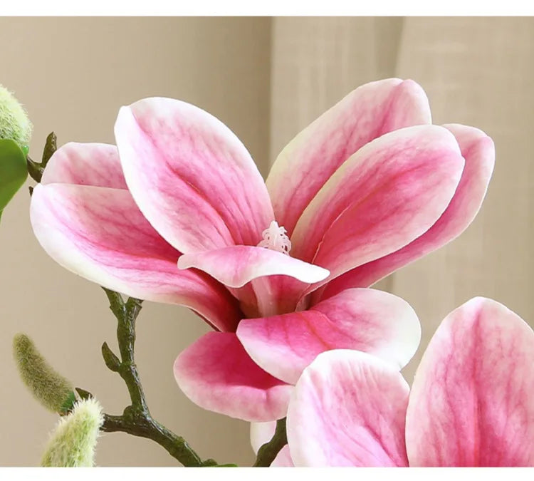 Magnolia Simulation Flower, Living Room Decoration Ornament Decoration.