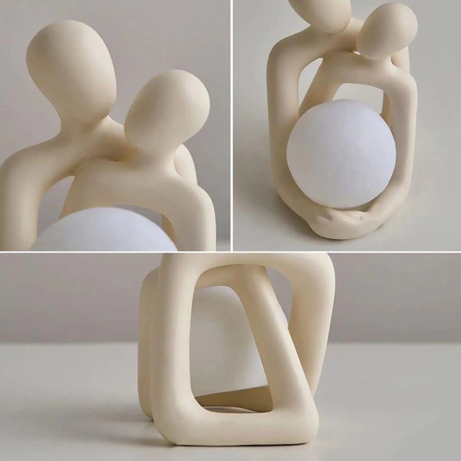 Heartwarming Loving Couple Resin Statue - A Timeless Modern Home Decor.
