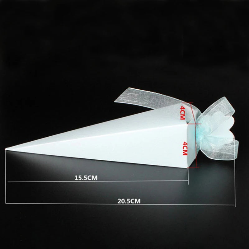 Cone Shaped Candy/Rice Box Wedding Party Favor