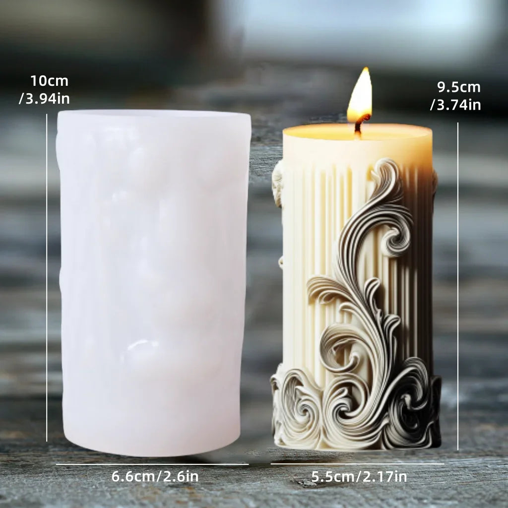Große Pfingstrosenblumenkugel-Rosenkerzen-Silikonform