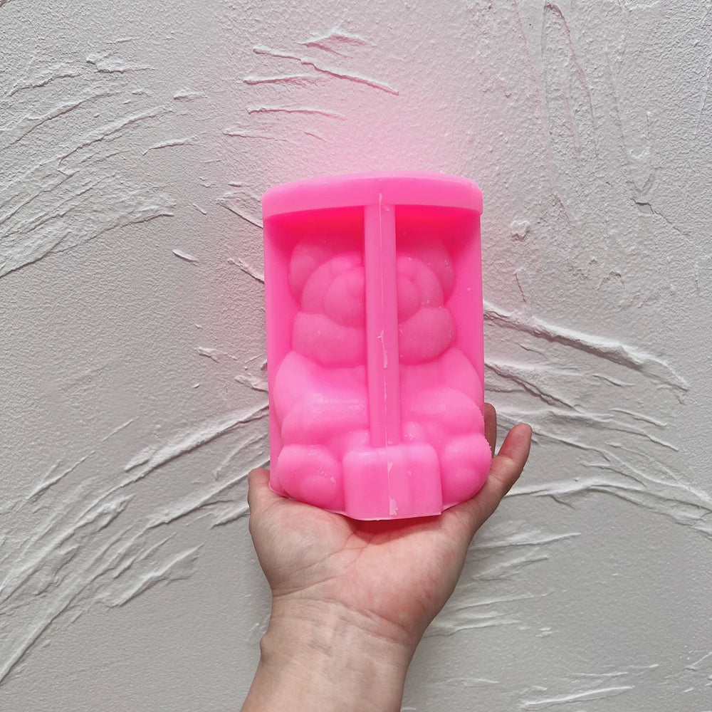 Cute Bear Scented Soy Wax Candle Mold