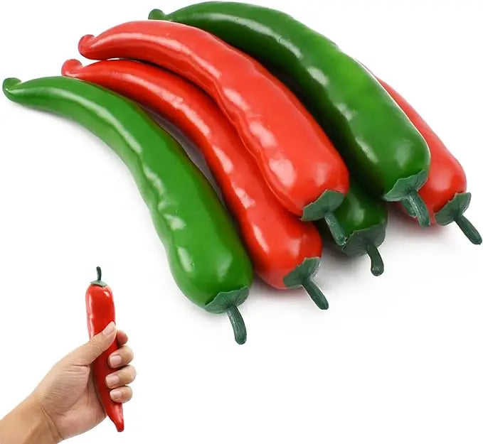 Artificial PE Pepper green simulated vegetables fruit model party.