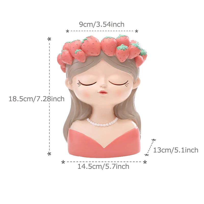 Fairy planter for succulents air plants - Resin Cute Girl Flower Pot.