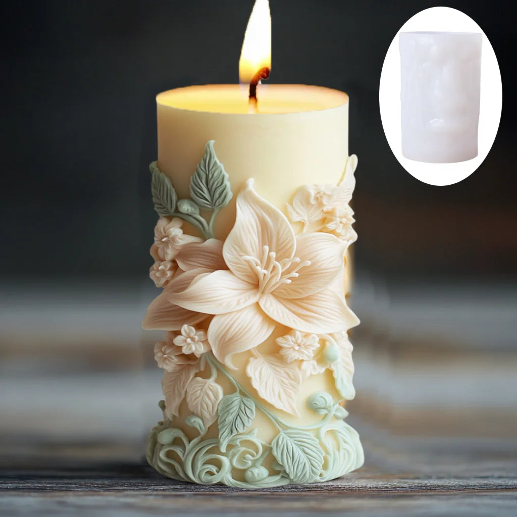 Große Pfingstrosenblumenkugel-Rosenkerzen-Silikonform