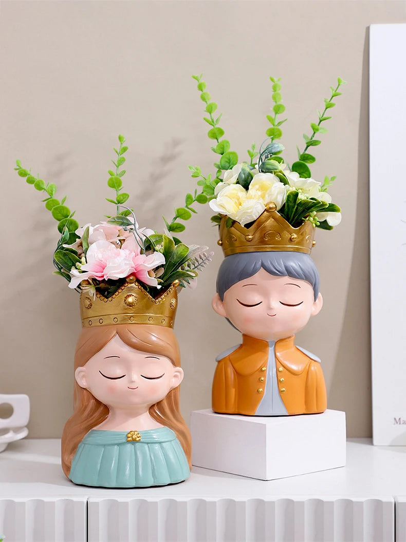 Fairy planter for succulents air plants - Resin Cute Girl Flower Pot.