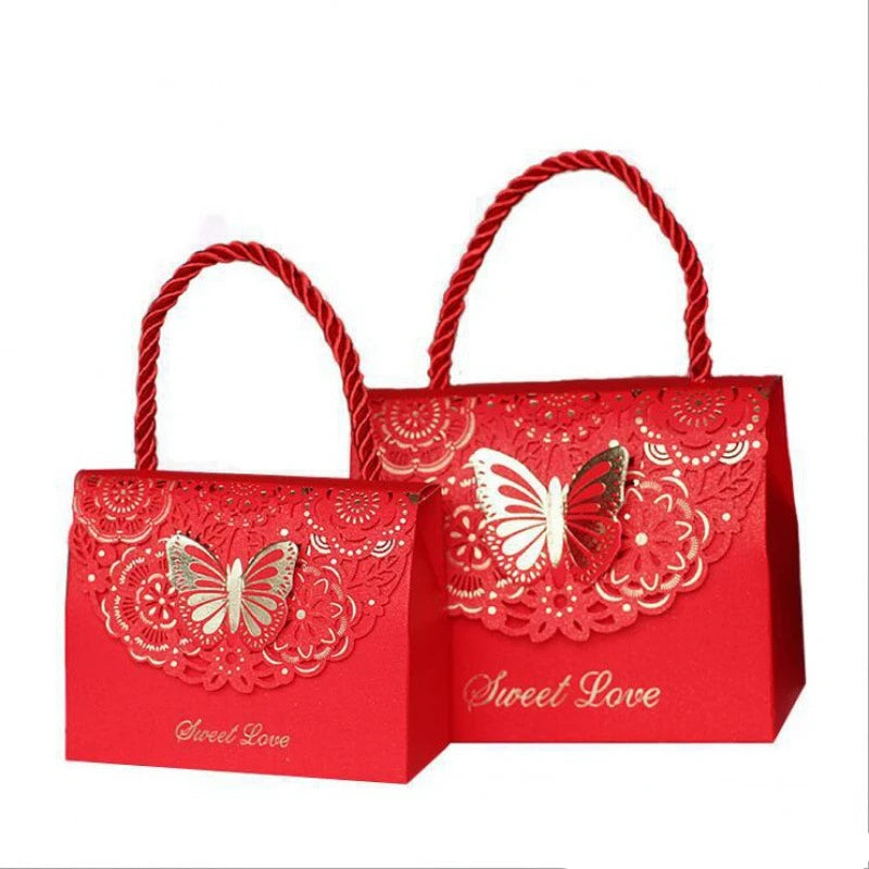 Butterfly Gift Packaging Box with Handle.