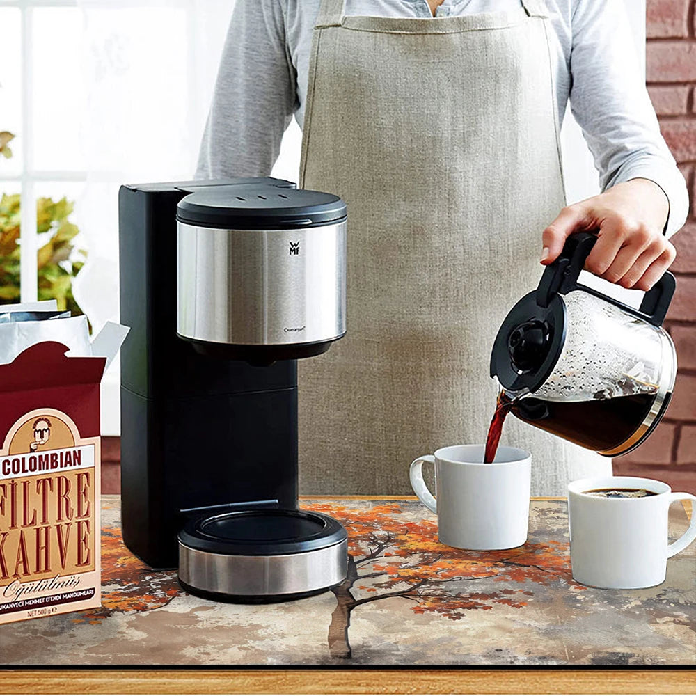 Große saugfähige Küchenmatte mit Herbstblättern, Abtropfmatte