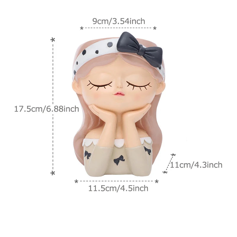 Fairy planter for succulents air plants - Resin Cute Girl Flower Pot.