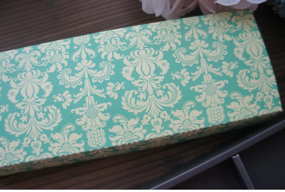 Elegantes Blau-Gelbes Blumenmuster 3 Größe 10 Set Geschenke Verpackung