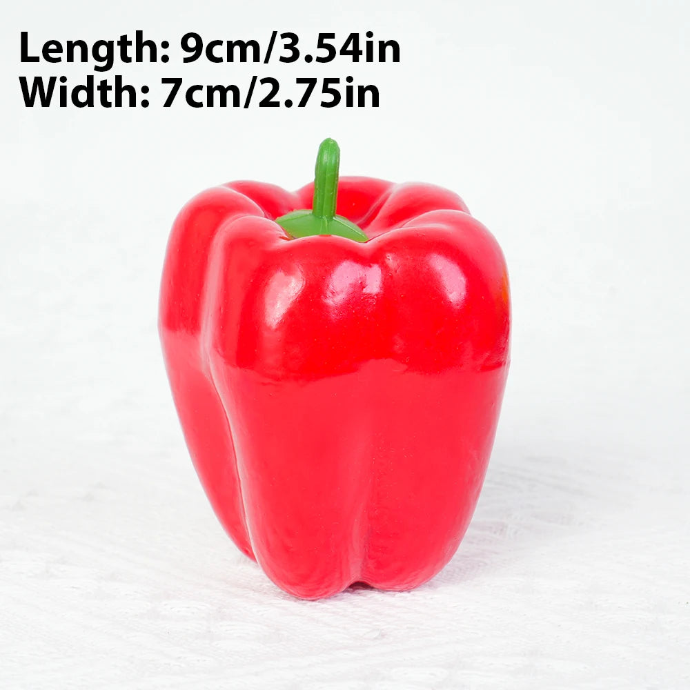 Artificial PE Pepper green simulated vegetables fruit model party.