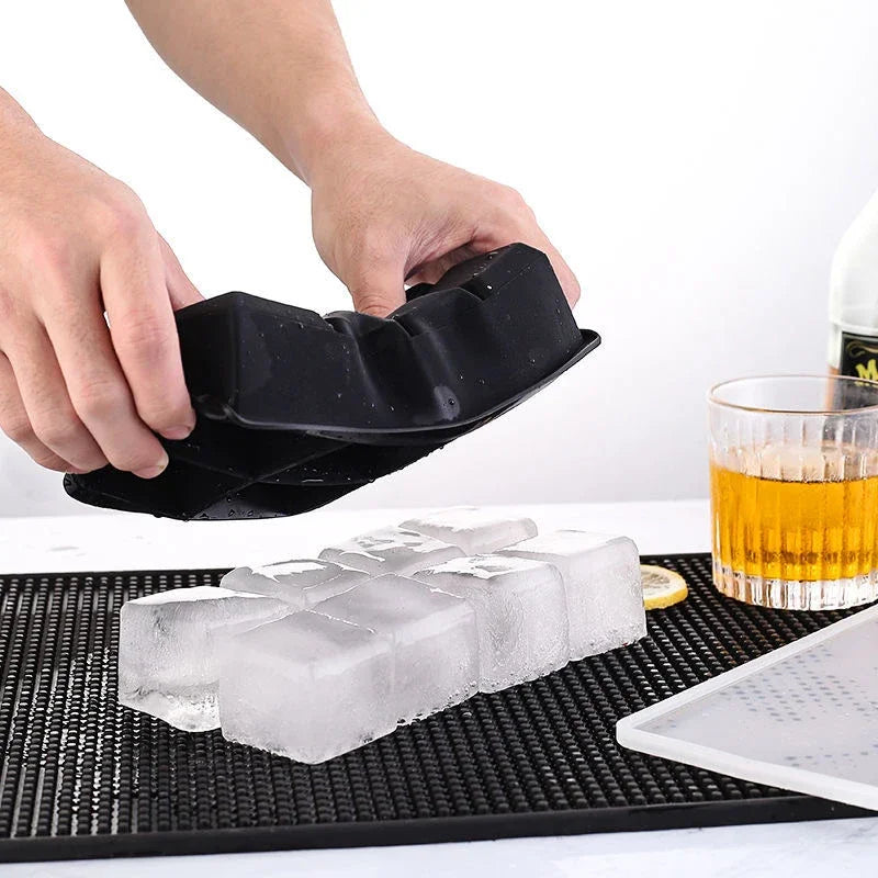 Stampi per cubetti di ghiaccio in silicone per la casa o per bar, 4/6/8/15 griglie