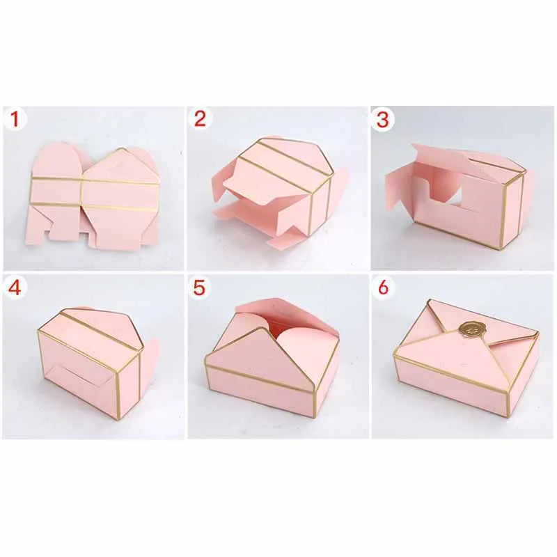 Neue Geschenkboxen, Verpackung in Umschlagform, Hochzeitsgeschenk.
