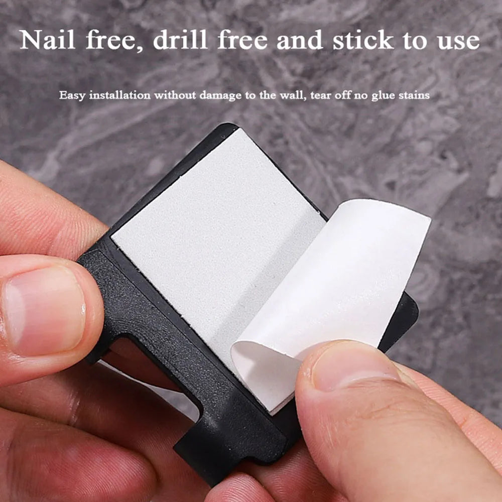 Holder Wall Mounted Bathroom For Shower Hook 2/4 pack Adhesive