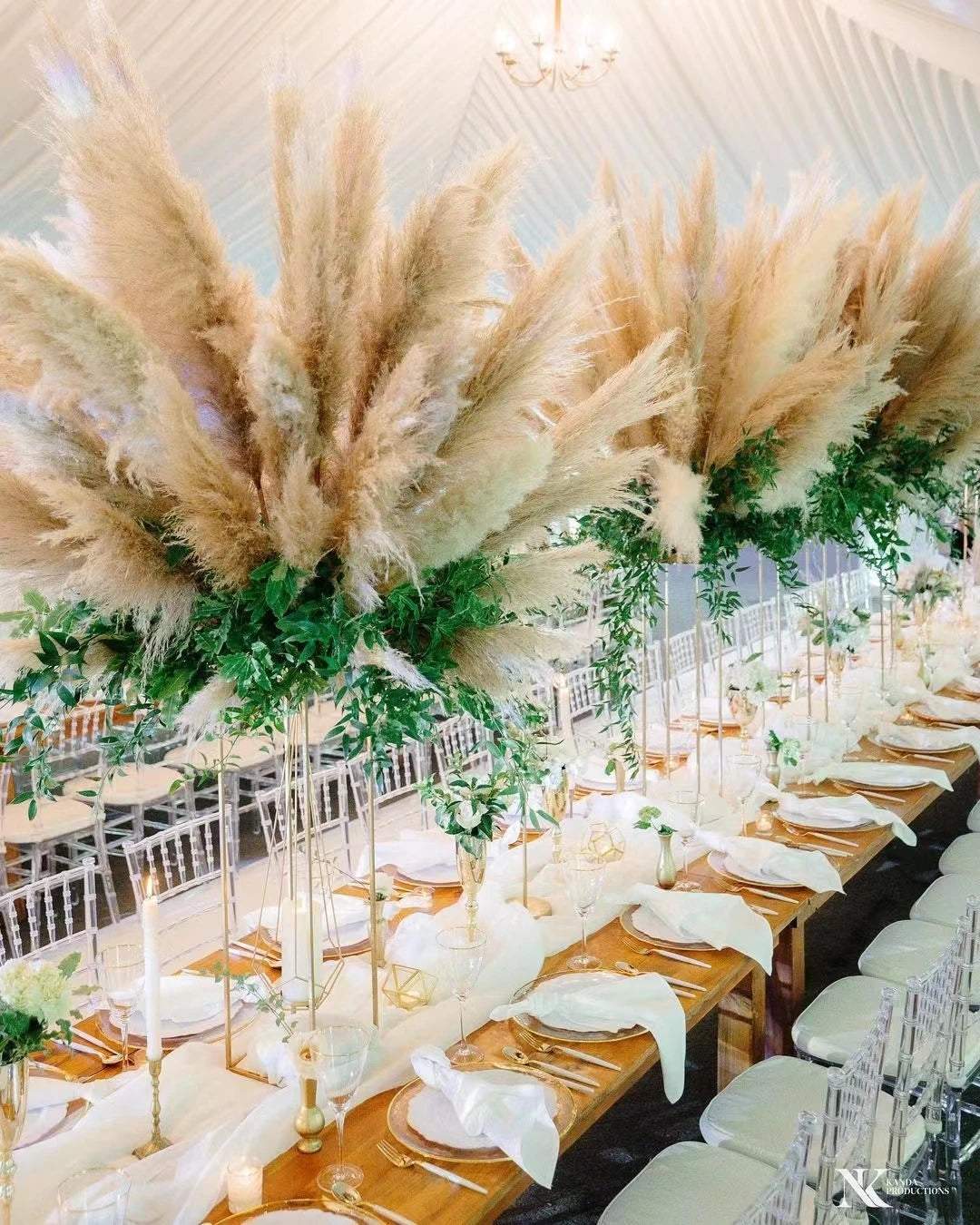 Large Pampas Grass Home Boho Decor Floral Decoration Dried Flowers.