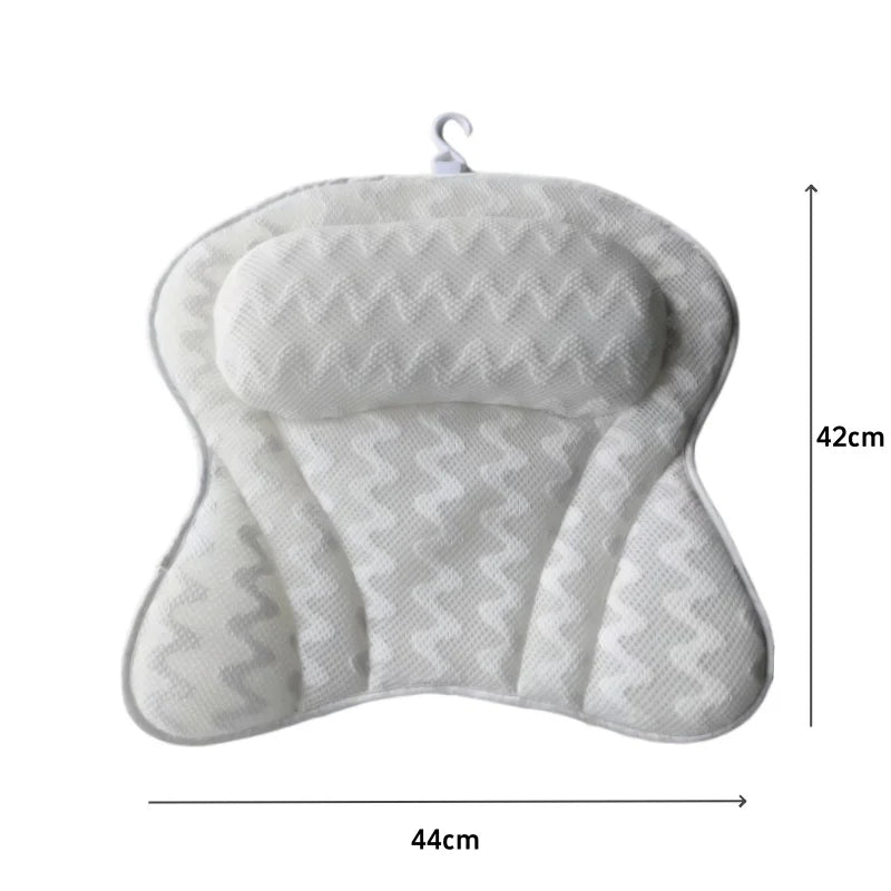 Pillow Neck Back Support Headrest Bathroom Non-Slip Cushion