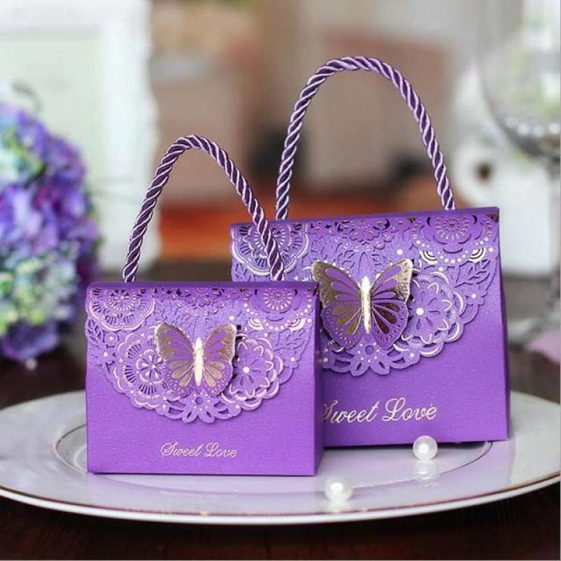 Butterfly Gift Packaging Box with Handle.