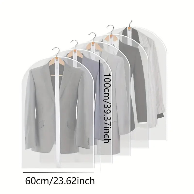 Clothes Dust Cover Bag 5pcs With Zipper