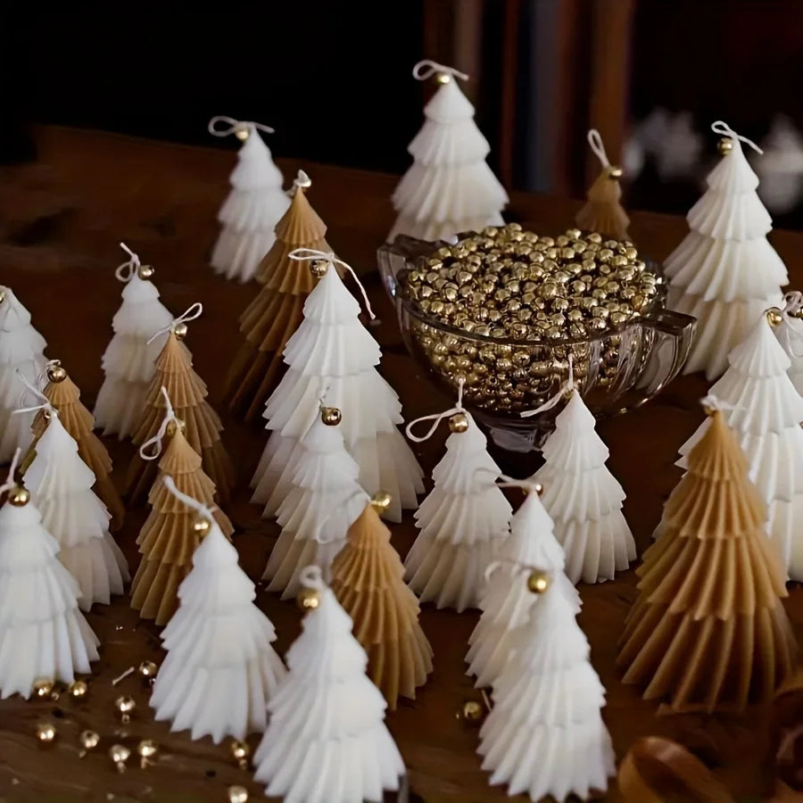 ChristmasTree Candle Silicone Mold  Christmas Tree Shape.