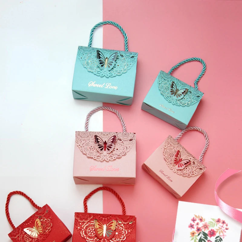 Butterfly Gift Packaging Box with Handle.