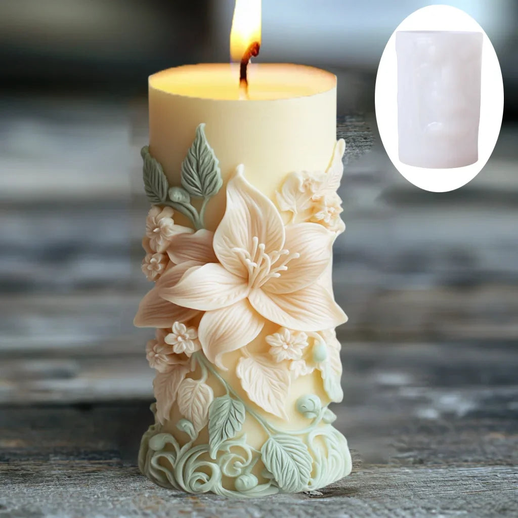 Große Pfingstrosenblumenkugel-Rosenkerzen-Silikonform