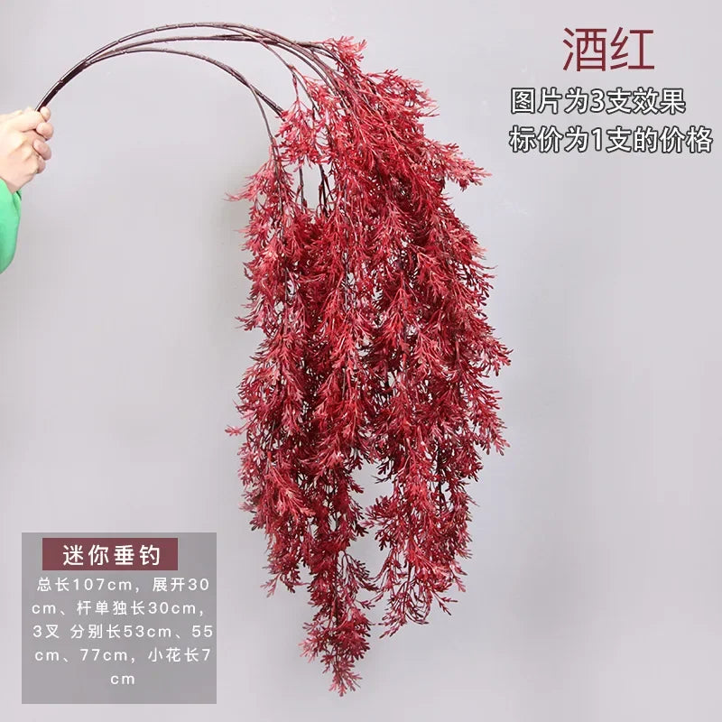 Pine Artificial Fog Flower Rime Grass Wedding Flower Material 105cm