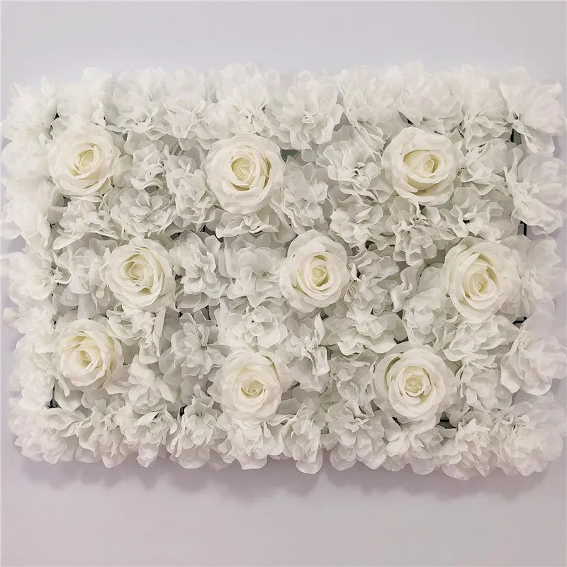 Pink Silk Rose Flower Wall Artificial Flower Backdrop Decor.