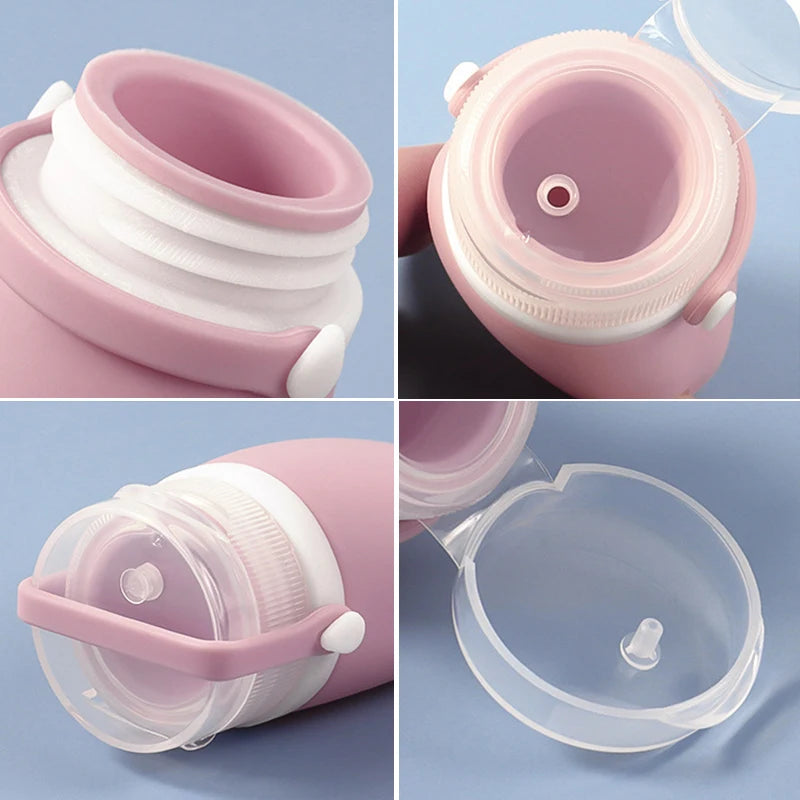 Contenitore per cosmetici da viaggio, flacone vuoto ricaricabile.