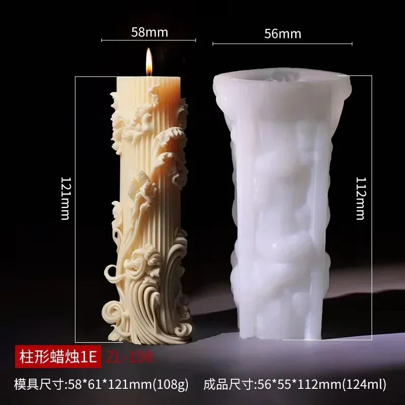 Große Pfingstrosenblumenkugel-Rosenkerzen-Silikonform