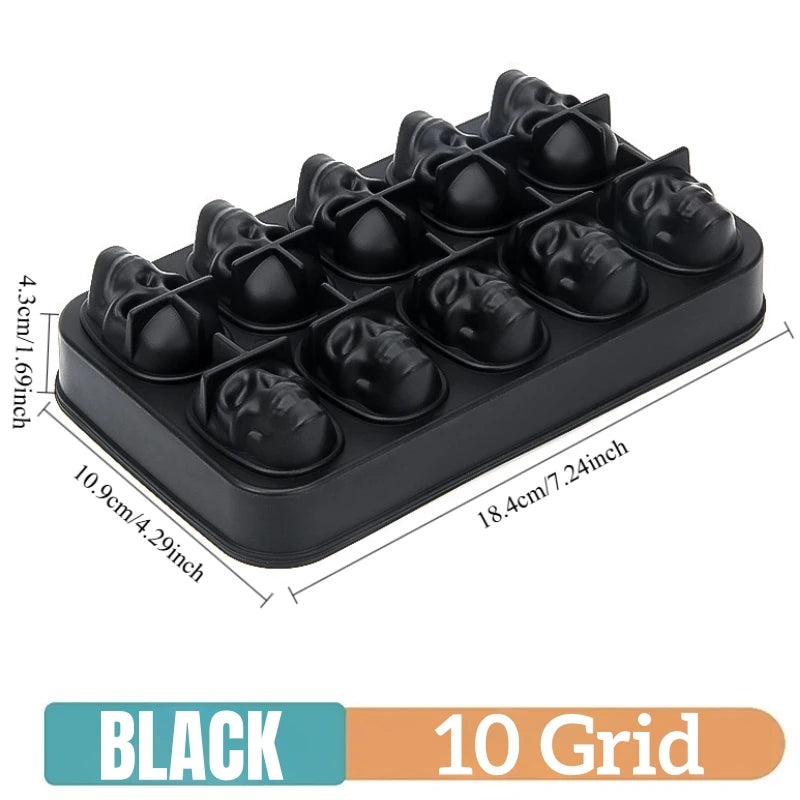 Stampi per cubetti di ghiaccio in silicone per la casa o per bar, 4/6/8/15 griglie