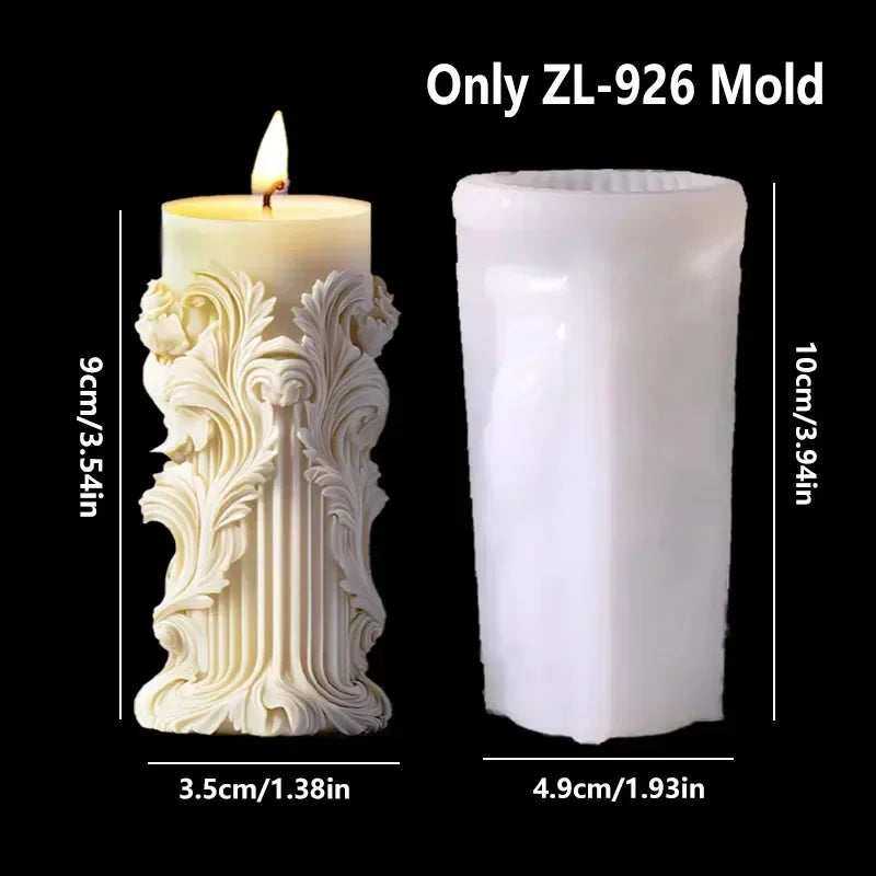 Silikonform Blume Lavendel Gips zylindrische Kerzenherstellung