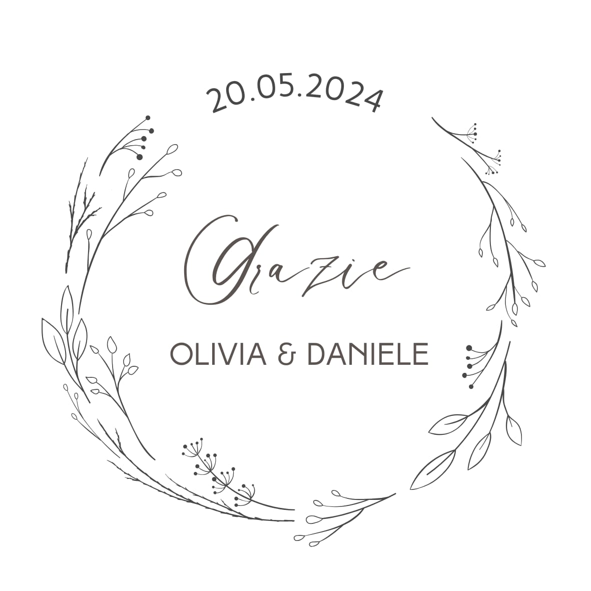 10 Tag Matrimonio in Cartoncino