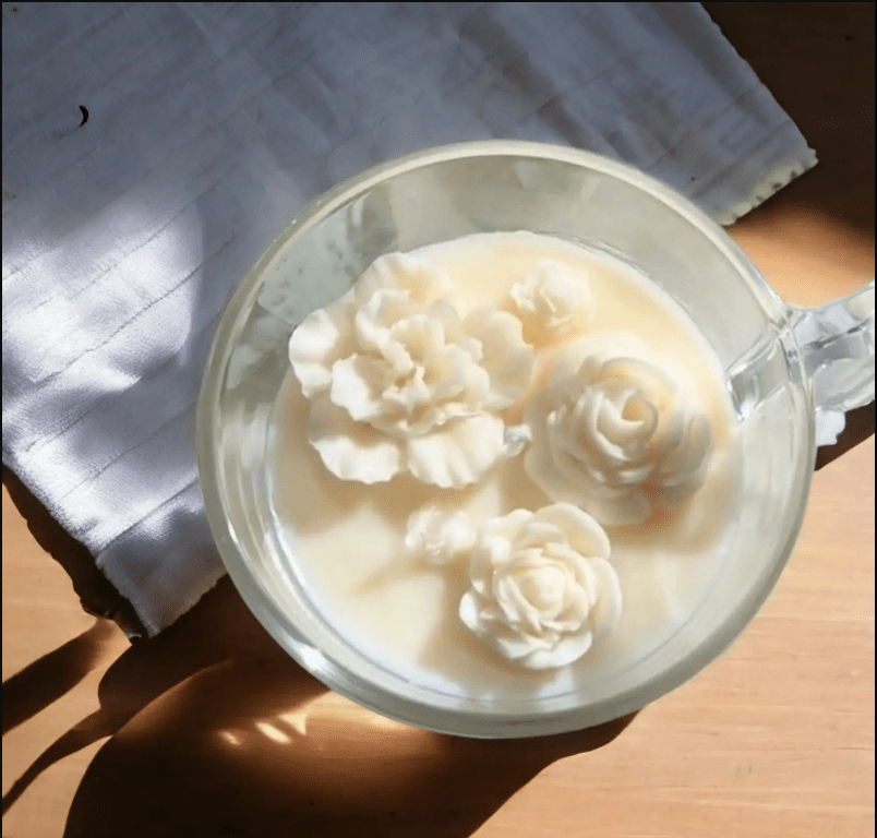 Candela di Soia in Tazzina di Vetro