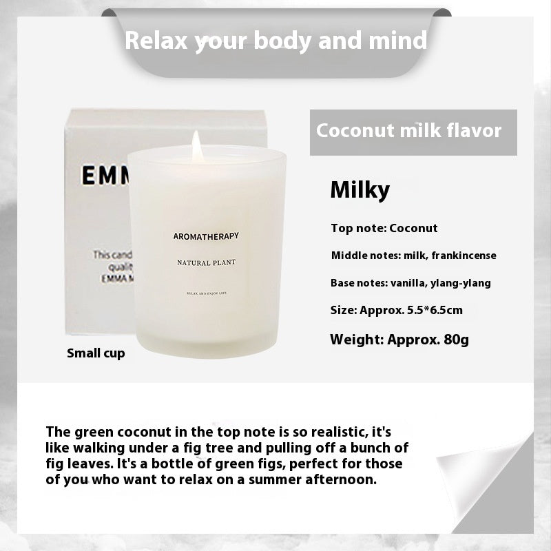 Scented Candles FIne Glass Jar Sealed With Wooden Lid