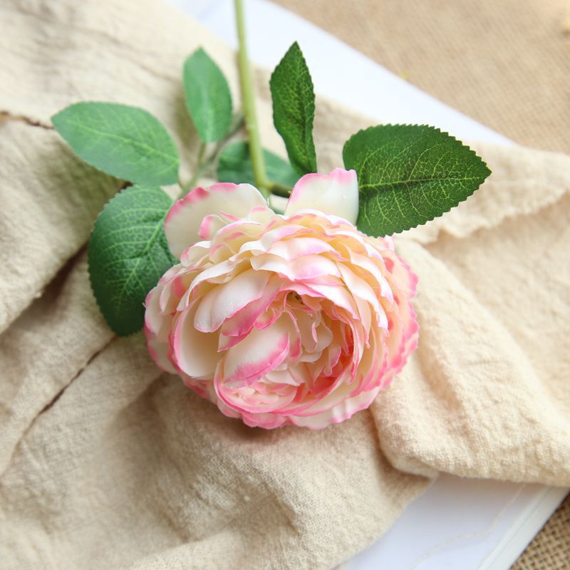 Artificial Silk Flower Single Short Branch Rose