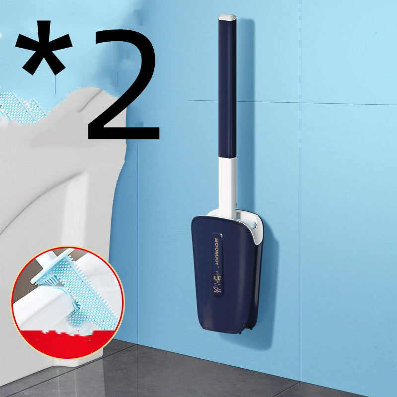 Scopino per WC con secchio a parete