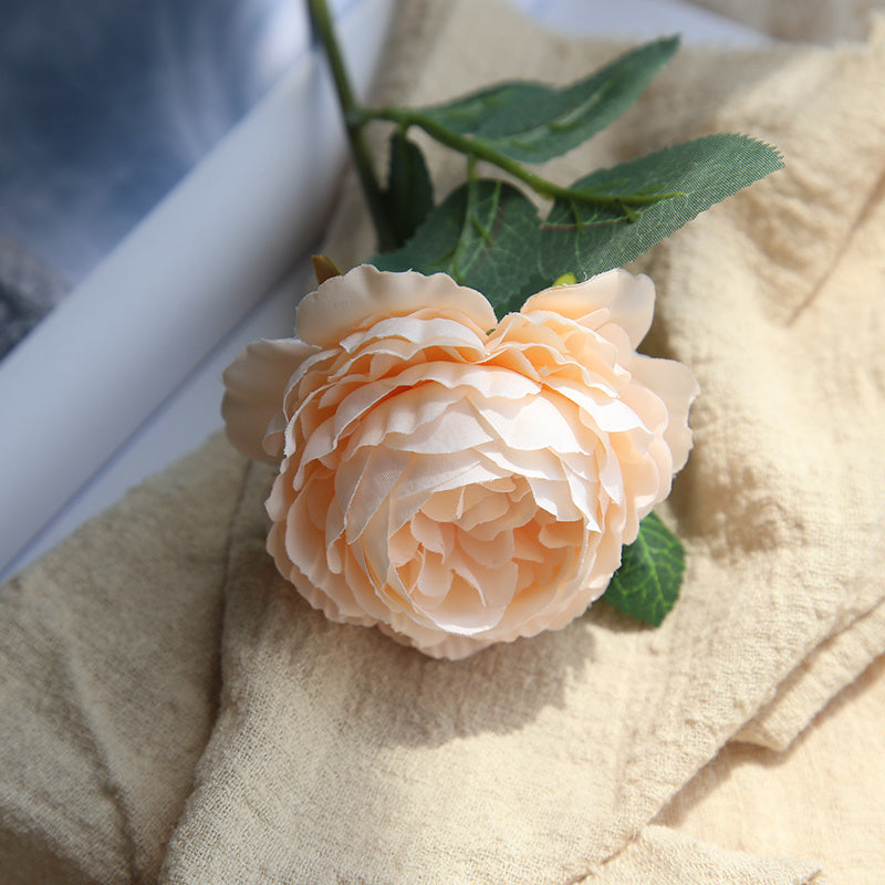 Artificial Silk Flower Single Short Branch Rose