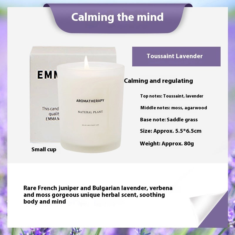 Scented Candles FIne Glass Jar Sealed With Wooden Lid