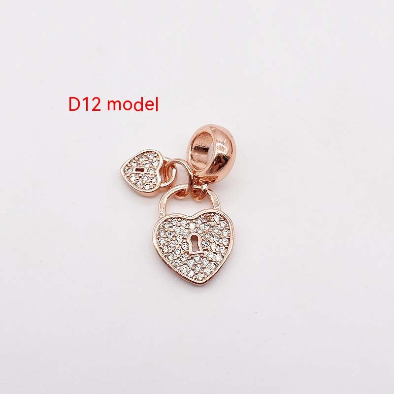 14 Karat Gold Kupferplattierung Großes Loch Spacer Bead Anhänger Charms