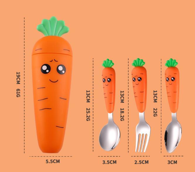 Baby Table Cutlery Set Carrot
