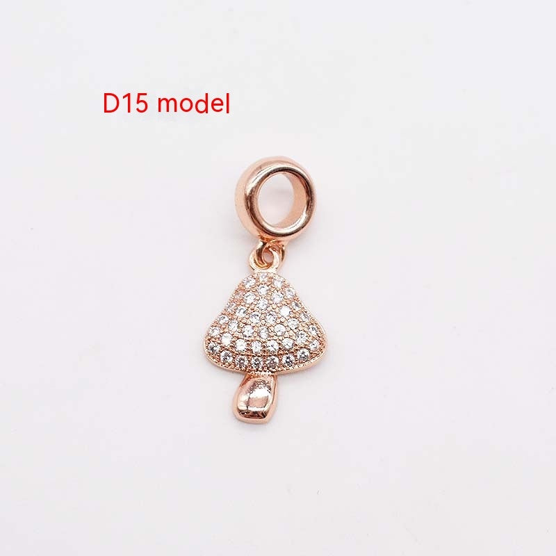 14 Karat Gold Kupferplattierung Großes Loch Spacer Bead Anhänger Charms