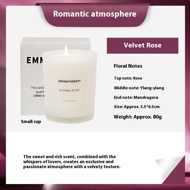 Scented Candles FIne Glass Jar Sealed With Wooden Lid