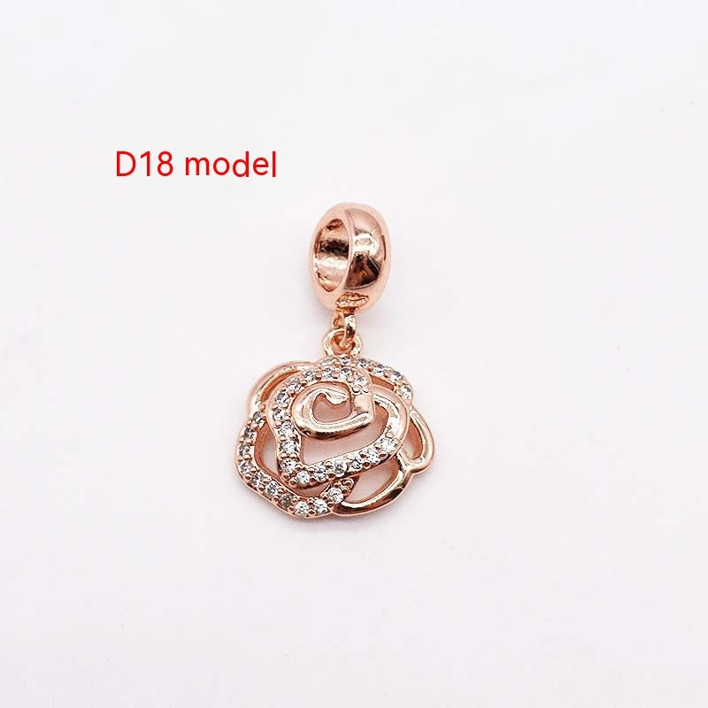 14 Karat Gold Kupferplattierung Großes Loch Spacer Bead Anhänger Charms