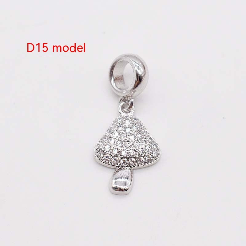 14 Karat Gold Kupferplattierung Großes Loch Spacer Bead Anhänger Charms