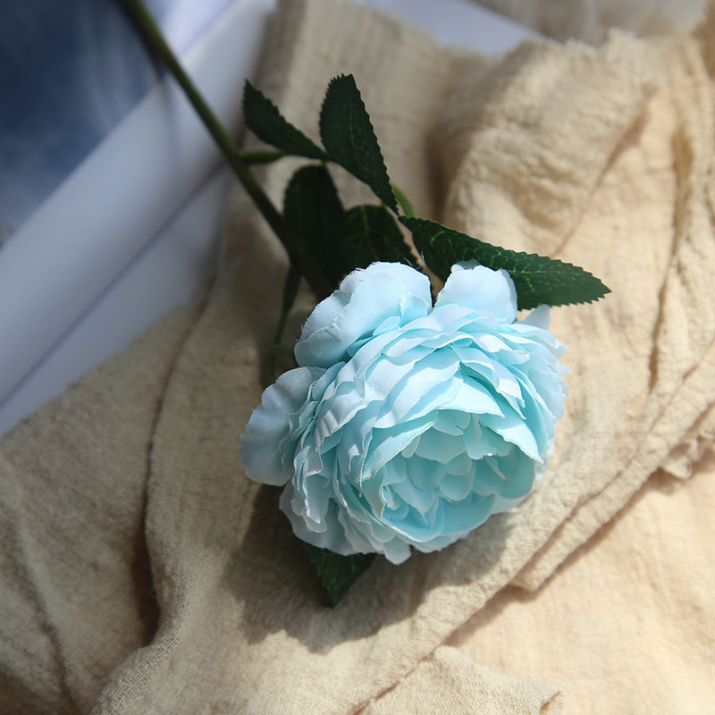 Artificial Silk Flower Single Short Branch Rose