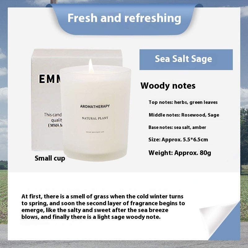 Scented Candles FIne Glass Jar Sealed With Wooden Lid