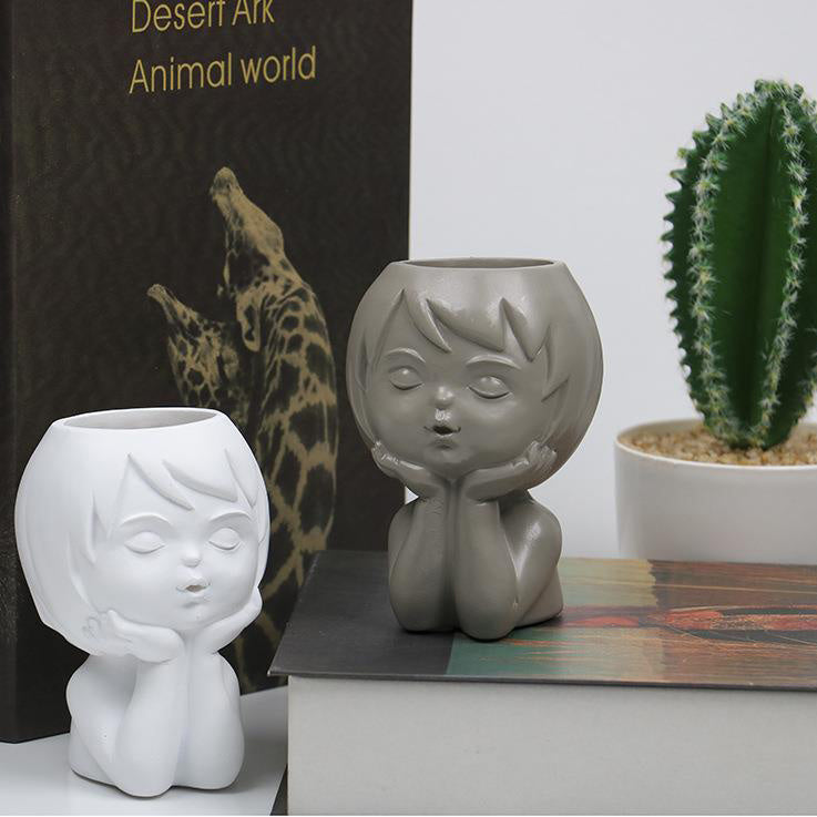 Lady Flowerpot In A Simply Beautiful